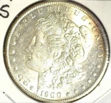 1900 S Morgan Silver Dollar, Brilliant Uncirculated.