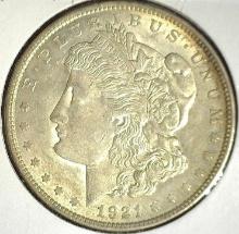 1921 P Morgan Silver Dollar, Toned AU.