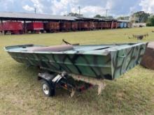 15' ALUMINUM BOAT & TRAILER