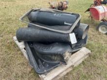 PALLET OF SNAPPER MOWER BAGGER PARTS