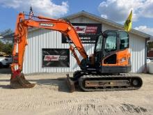 2018 Doosan DX85R-3 Mini Excavator