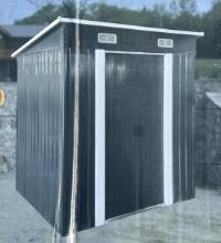 LandHonor 6'x4' Galvanized Metal Pent Shed