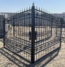 16' Bi-Parting Wrought Iron Gate