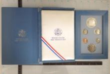 1987 US PRESTIGE PROOF SET WITH BOX AND