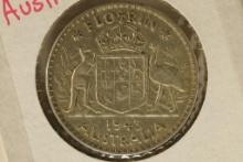 1943 AUSTRALIA SILVER 1 FLORIN .3364 OZ. ASW