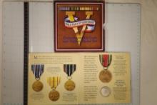 WWII 50TH ANNIVERSARY COMMEMORATIVE COIN & VICTORY