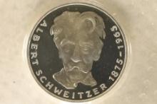 1975-G GERMAN SILVER 5 MARK PROOF .2251 OZ. ASW