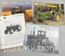 (4) JOHN DEERE TRACTOR SALES BROCHURES