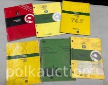 (6) JOHN DEERE TRACTOR OPERATOR'S MANUALS