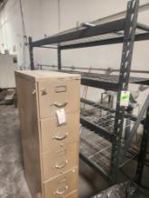 Metal Rivet Rack w/ Filing Cabinet Contents Included