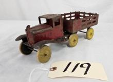 Marx Vintage Truck & Trailer with Wooden Wheels