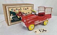 1/3rd Scale Fire Dept. Pedal Car - Hook & Ladder