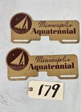 Pair of Minneapolis Aquatennial Single Sided Signs