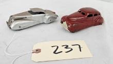 Pair of Vintage Metal Toy Cars