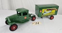 Buddy L Wrigley's Chewing Gum Railway Express Agency Delivery Truck