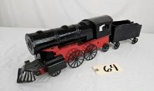 Metal Steam Engine with Train Car