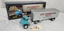 Ertl Prestige Series Ace Hardware GMC 1954 Series 950 Cab with Trailer