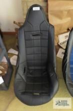 black racing seat