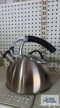 teapot and stainless steel kettle