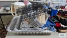 Aluminum baking pans, skewers and grilling baskets