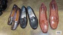 Three pairs of ladies shoes, size 8.5