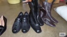 Ladies dress boots and shoes, size 8.5