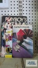 Playboy Host and Bar book. napkin folding books.