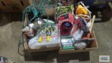 Bulb changing pack, spotlights, light bulbs, smoke alarm, flashlights, etc