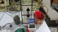 Honeywell thermostats, wall timer, vase, ice cube trays, and decorations