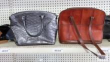 Canadian genuine salmon leather purse made in Canada and Brahmin purse, authenticity unknown