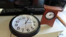 Bulova wall clock and Sabbath Day Woods clock