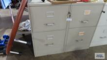 (2) Two drawer filing cabinets