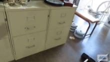 (2) Two drawer filing cabinets