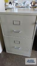 Two drawer filing cabinet