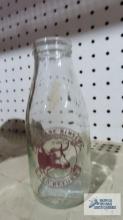 Vintage Giles Gilcross Dairies milk bottle, made in England