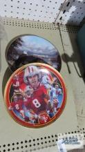 Steve Young, Sports Impressions plate and a Timeless View, American Eagle plate