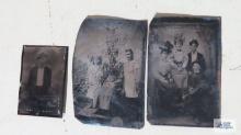 Antique tin type photographs