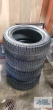 Four Bridgestone Blizzak MZ-01 tires, size 225 55 R16