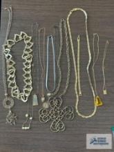 Costume jewelry necklaces