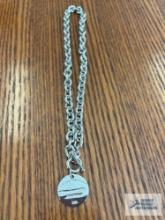 Tiffany & Co. necklace, marked 925. Description provided by seller.