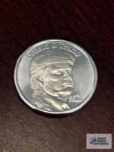 Donald J. Trump, The White House one troy ounce....999 silver coin