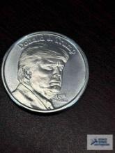 Donald J. Trump, The White House one troy ounce....999 silver coin