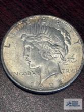 1922 Peace one dollar coin