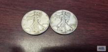 1938 and 1939 Walking Liberty half dollars