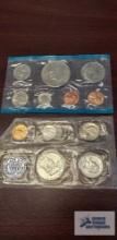 1957 United States Mint set, Philadelphia and 1973 United States Mint set