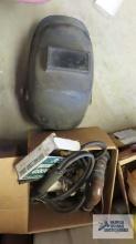 Union Carbide gauges, welding helmet and other gauges