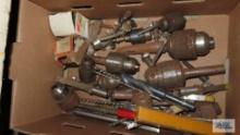 Antique bits, drill bits, chucks and keys