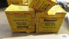 Starrett hole saws in boxes