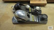 Two Stanley wood planes