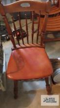 Maple chair with padded seat